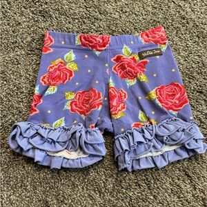 Matilda Jane Purple Floral Ruffle Shorties Paint by Numbers collection size 4
